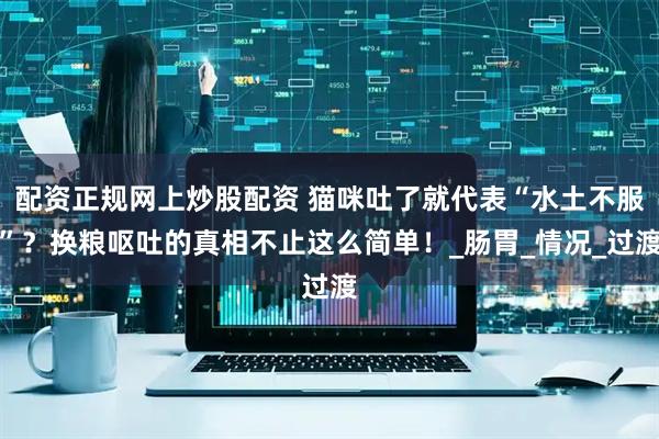 配资正规网上炒股配资 猫咪吐了就代表“水土不服”？换粮呕吐的真相不止这么简单！_肠胃_情况_过渡